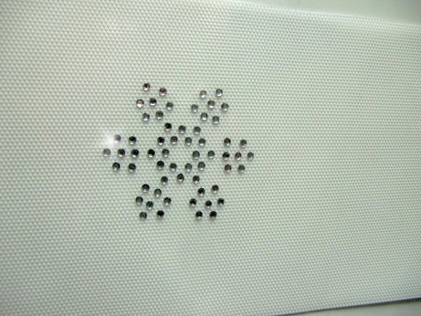 Glitzer Stern Eiskristall Schneeflocke Strass Hotfix Bügelbild Tischdecke Tischläufer