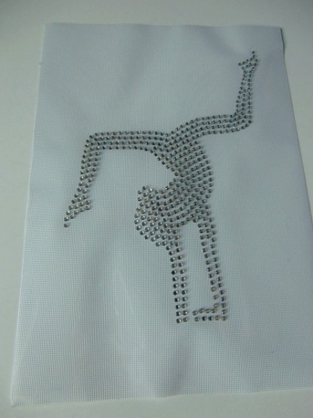 Traum Tänzerin Gymnastik Bügelbild  STRASS  Hotfix