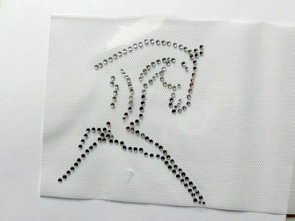 Pferd Dressur Reiten Bügelbild Strass Hotfix Hotglue Strass Schabracke