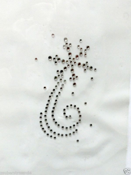 Stern Eiskristall Schneeflocke Strass Hotfix Bügelbild Tischdecke Kissenhülle